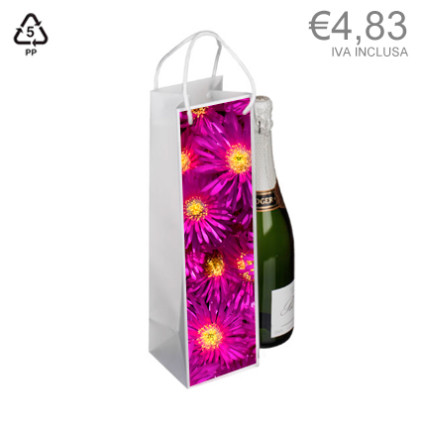 Wine shopper personalizzato - sacchetto porta bottiglie con stampa